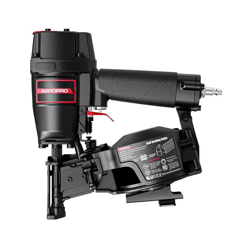 Coil Roofing Nailer Pneumatic 15 Degree - Cloueuse à bobine professionnelle CN45N pour
