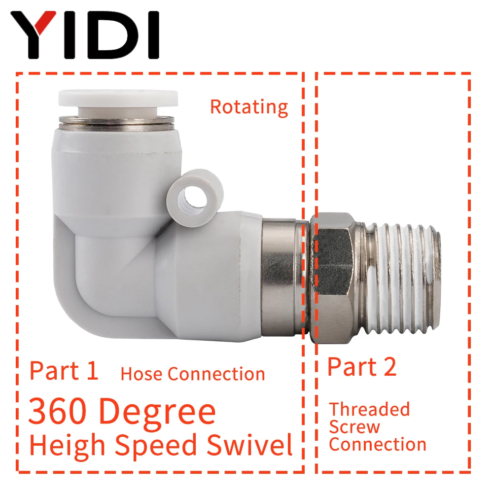 Raccord de tuyau d'air à rotat - Swivel Air Hose Fitting Quick Connect 1/4 avis et prix