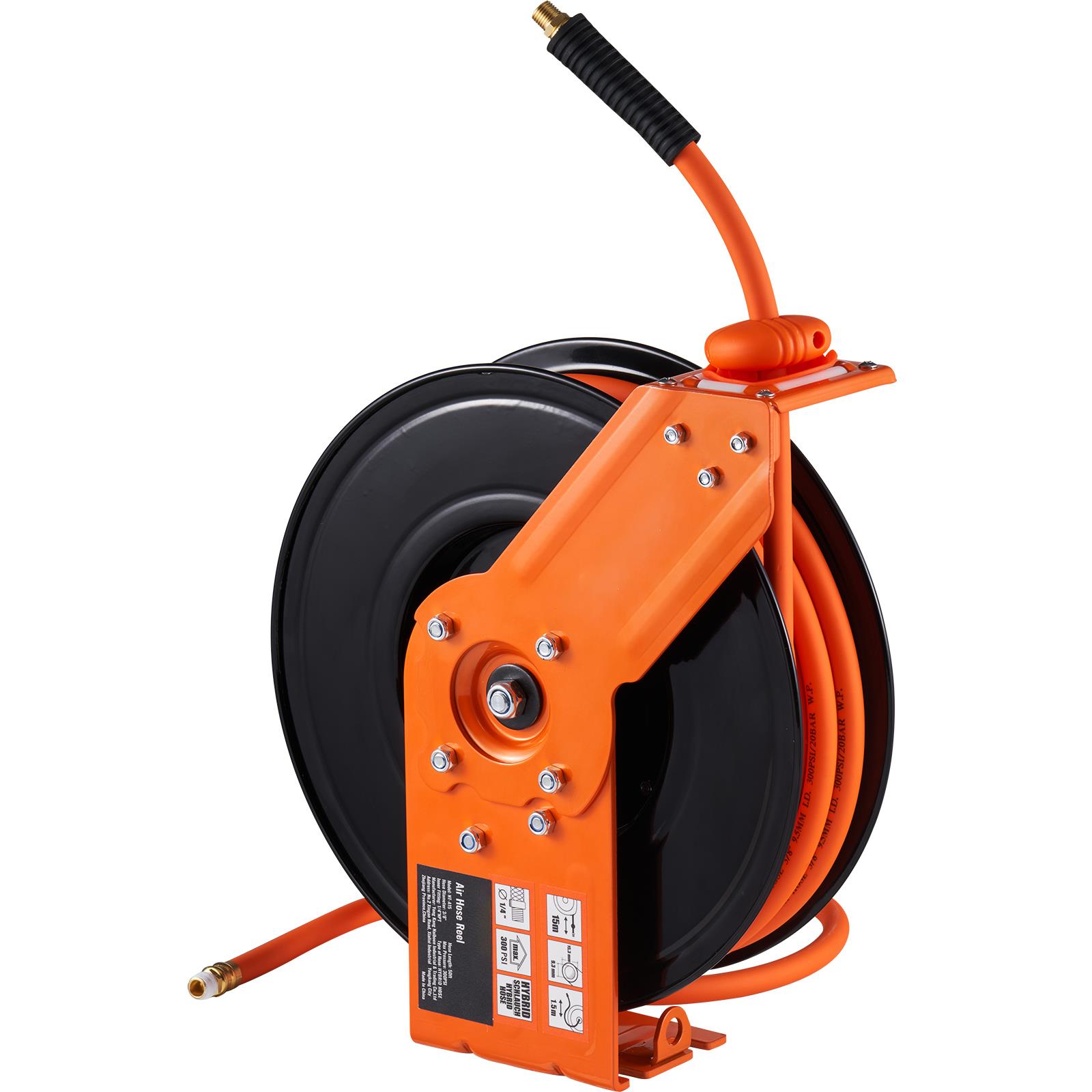 Enrouleur de tuyau d'air rétra - Air Compressor Air Hose 3/8 Hybrid 50Ft avis et prix