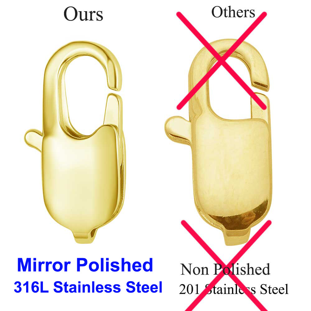 Lot de 5 fermoirs mousquetons  - 18 Gauge Brad Nails Stainless Steel avis et prix
